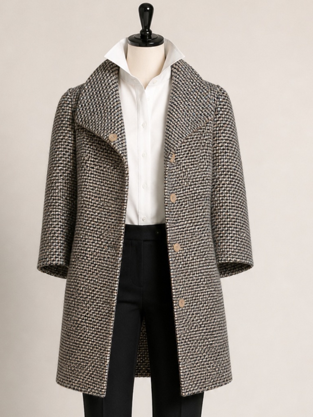 NWOT Marni Made in Italy Wool Mohair Tweed Coat Jacket Size 38 Rare Designer